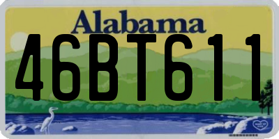 AL license plate 46BT611