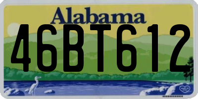 AL license plate 46BT612
