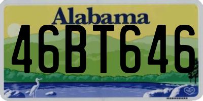 AL license plate 46BT646