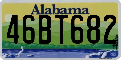 AL license plate 46BT682
