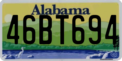 AL license plate 46BT694