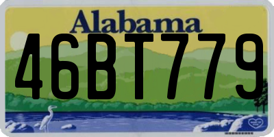 AL license plate 46BT779