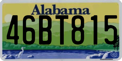 AL license plate 46BT815