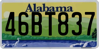 AL license plate 46BT837