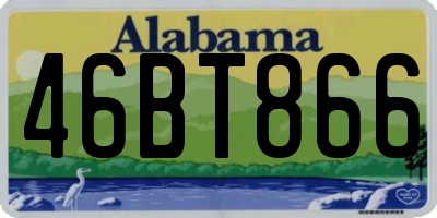 AL license plate 46BT866