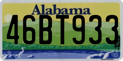 AL license plate 46BT933