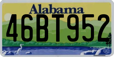 AL license plate 46BT952