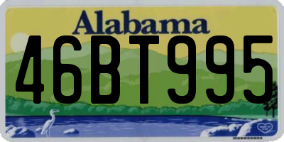 AL license plate 46BT995