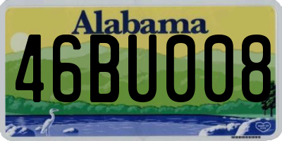 AL license plate 46BU008