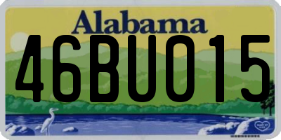 AL license plate 46BU015