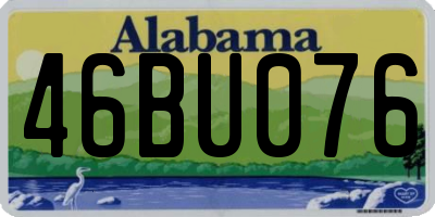 AL license plate 46BU076