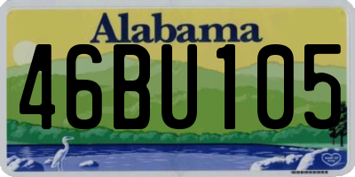 AL license plate 46BU105