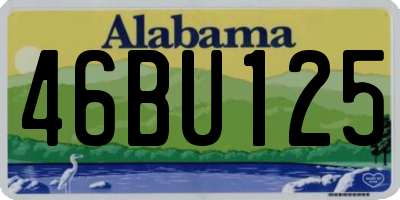 AL license plate 46BU125