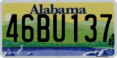 AL license plate 46BU137
