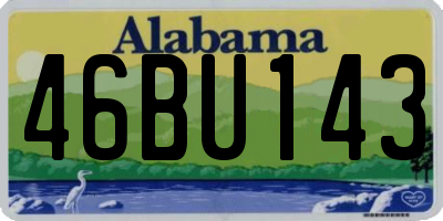 AL license plate 46BU143