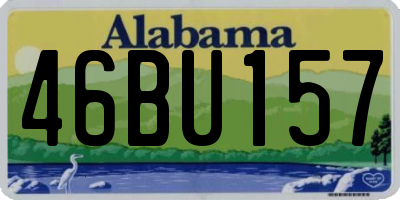 AL license plate 46BU157
