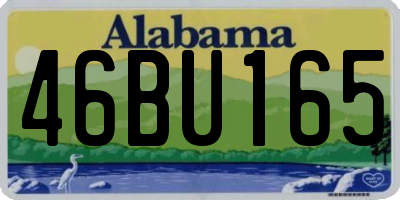 AL license plate 46BU165