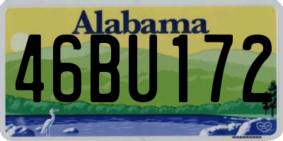 AL license plate 46BU172