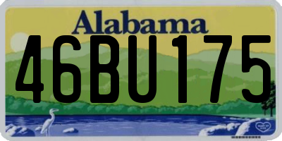 AL license plate 46BU175