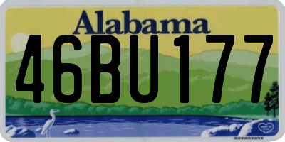 AL license plate 46BU177