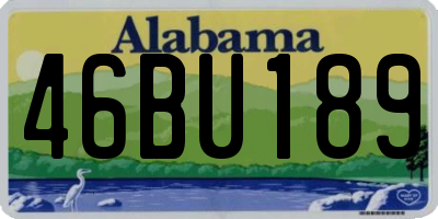 AL license plate 46BU189