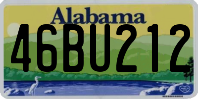 AL license plate 46BU212