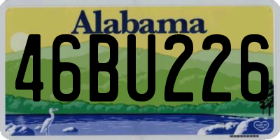 AL license plate 46BU226
