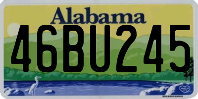 AL license plate 46BU245