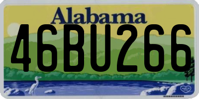 AL license plate 46BU266