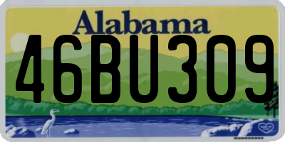 AL license plate 46BU309