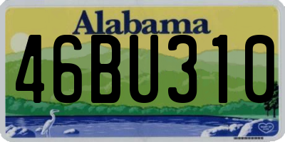 AL license plate 46BU310