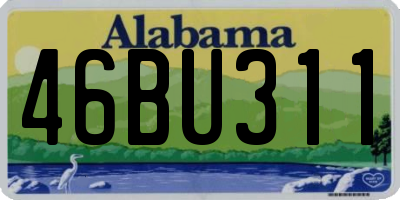 AL license plate 46BU311