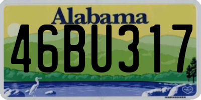 AL license plate 46BU317