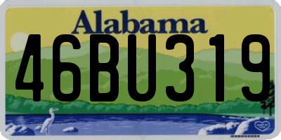 AL license plate 46BU319