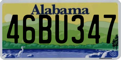 AL license plate 46BU347