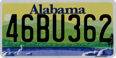 AL license plate 46BU362