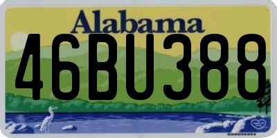 AL license plate 46BU388