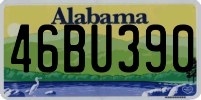 AL license plate 46BU390