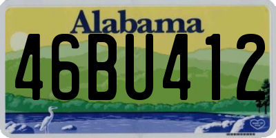 AL license plate 46BU412
