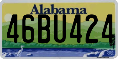 AL license plate 46BU424