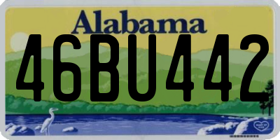AL license plate 46BU442