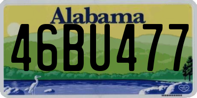 AL license plate 46BU477