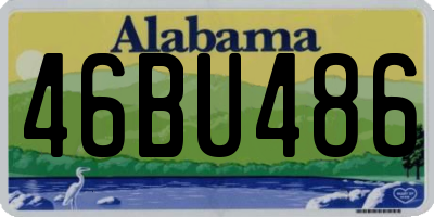 AL license plate 46BU486