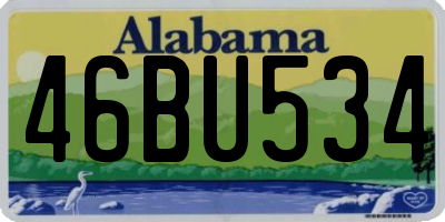 AL license plate 46BU534