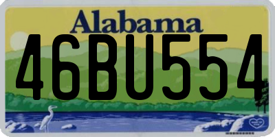 AL license plate 46BU554