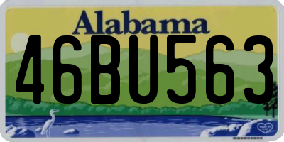 AL license plate 46BU563