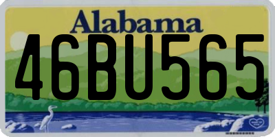 AL license plate 46BU565