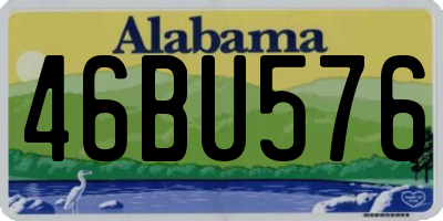 AL license plate 46BU576