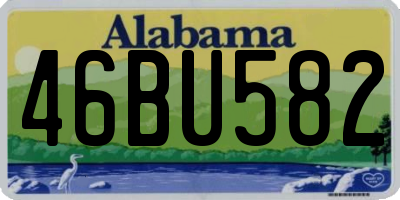 AL license plate 46BU582