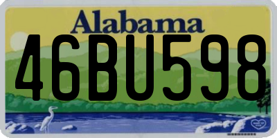 AL license plate 46BU598